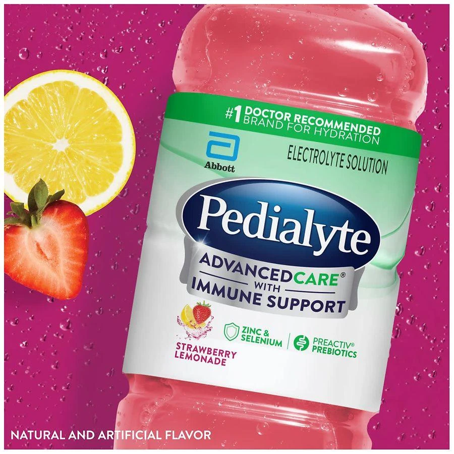 Pedialyte AdvancedCare Electrolyte Solution Strawberry Lemonade 10