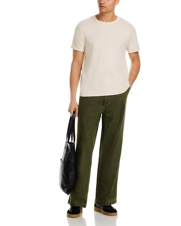 Officine Générale Straight Fit Jeans in Olive Night