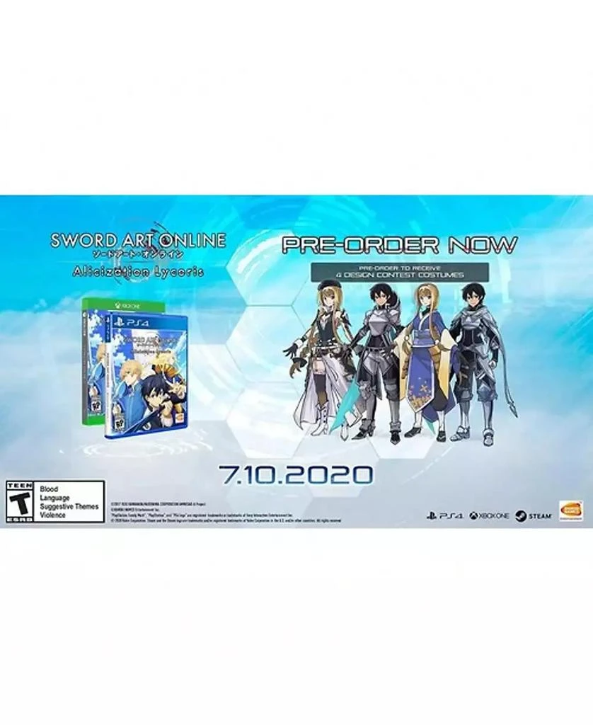 BANDAI NAMCO SWORD ART ONLINE Alicization Lycoris for PlayStation 4