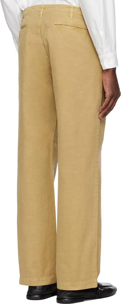 AURALEE Beige Finx Gabardine Trousers 3