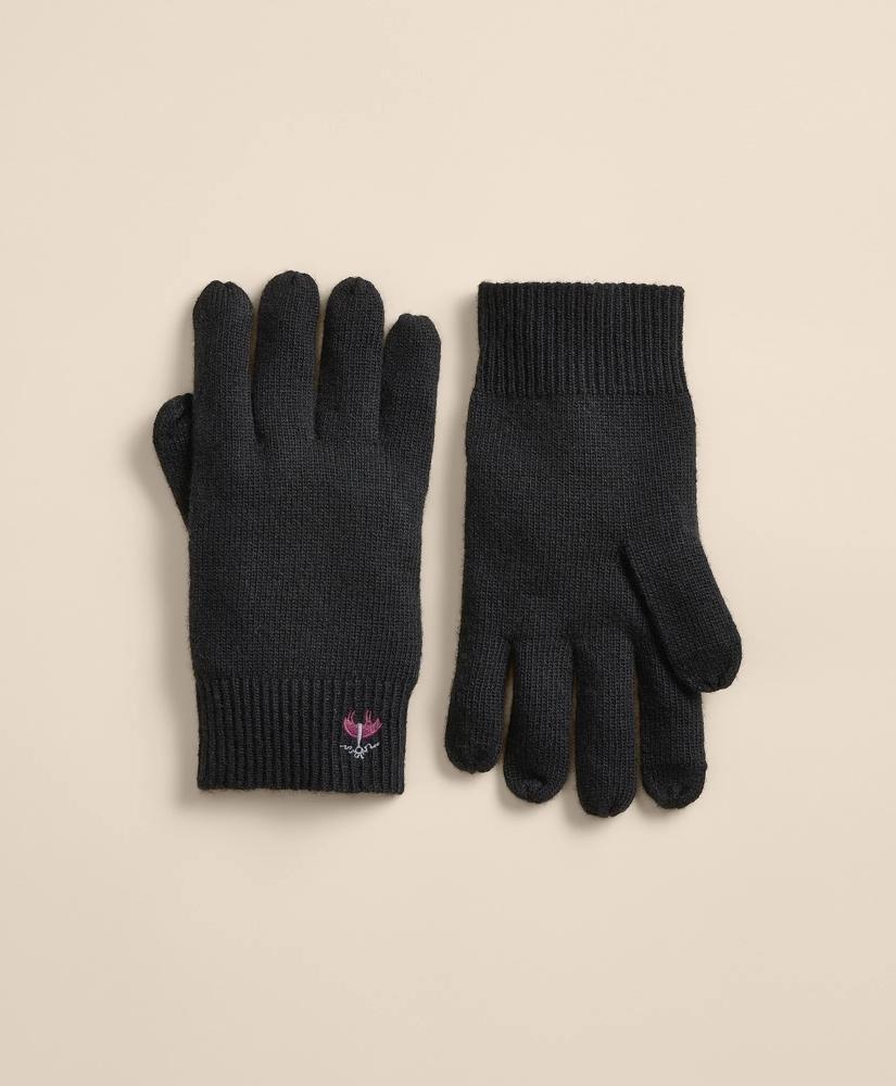 Brooks Brothers Wool-Cashmere Blend Touchscreen Gloves