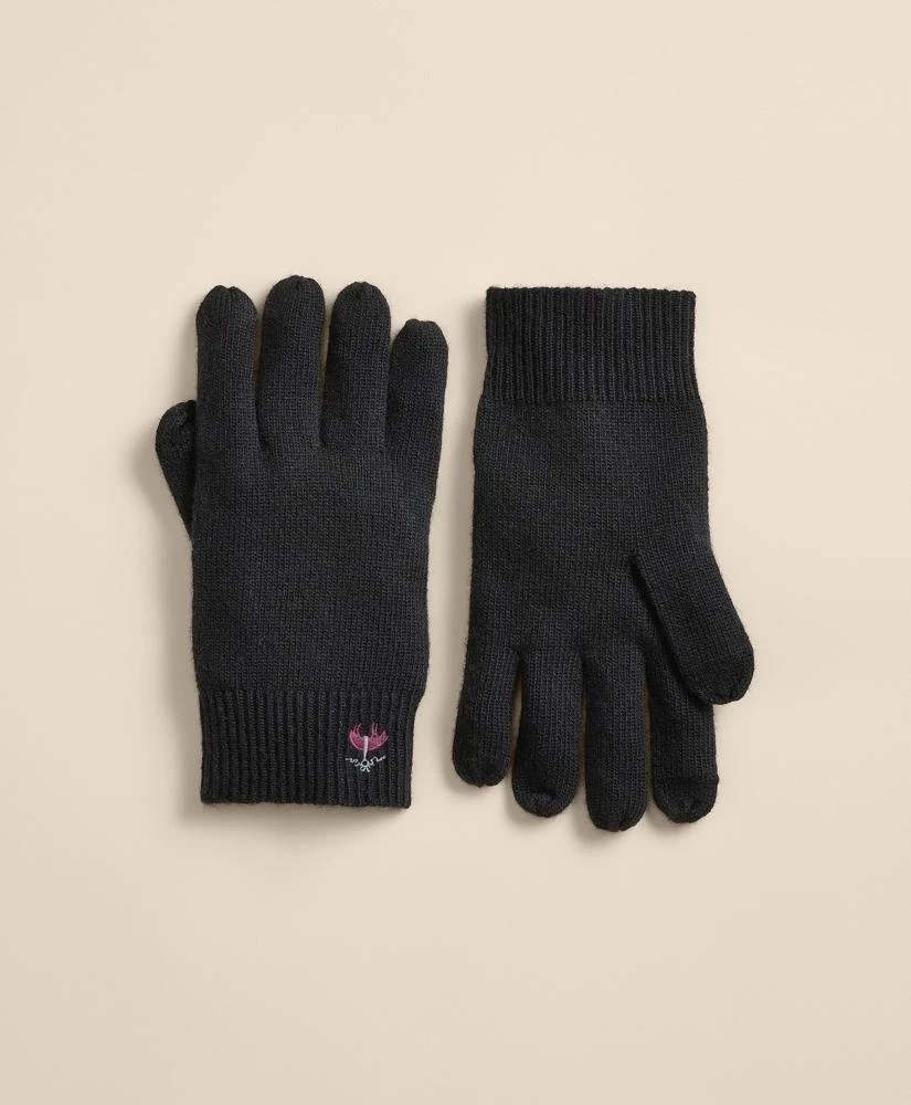 Brooks Brothers Wool-Cashmere Blend Touchscreen Gloves 1