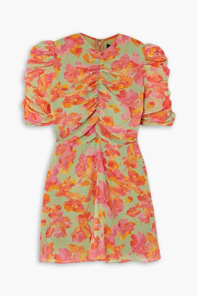 english factory textured floral mini dress English Factory - Textured Mini Dress