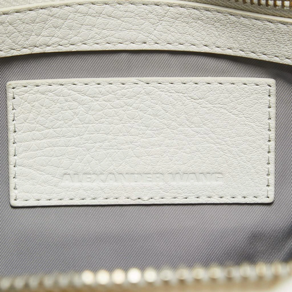 Alexander Wang Alexander Wang White Grained Leather Rocco Bag 10
