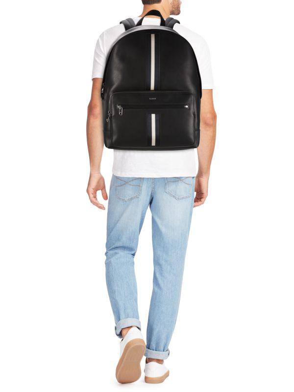 Bally Harys Logo Leather Backpack