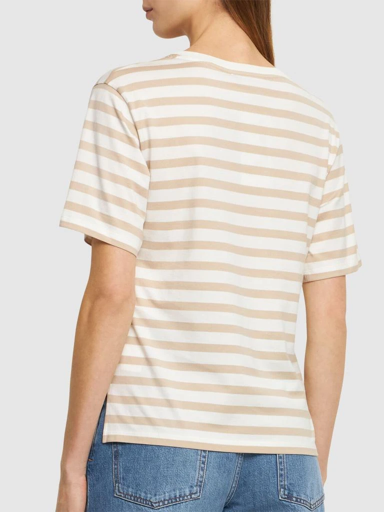 WEEKEND MAX MARA Deodara Striped Cotton Jersey T-shirt 2