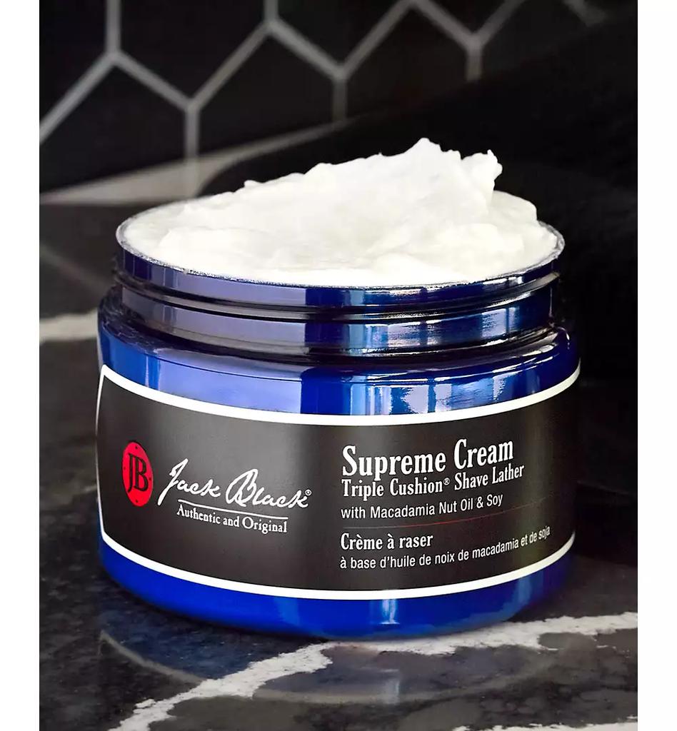 Jack Black Supreme Cream Triple Cushion Shave Lather, 9.5 oz.