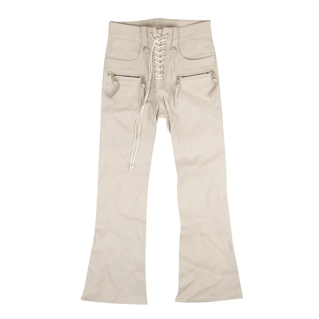 Unravel Project Leather Lace Up Pants - Tan 1