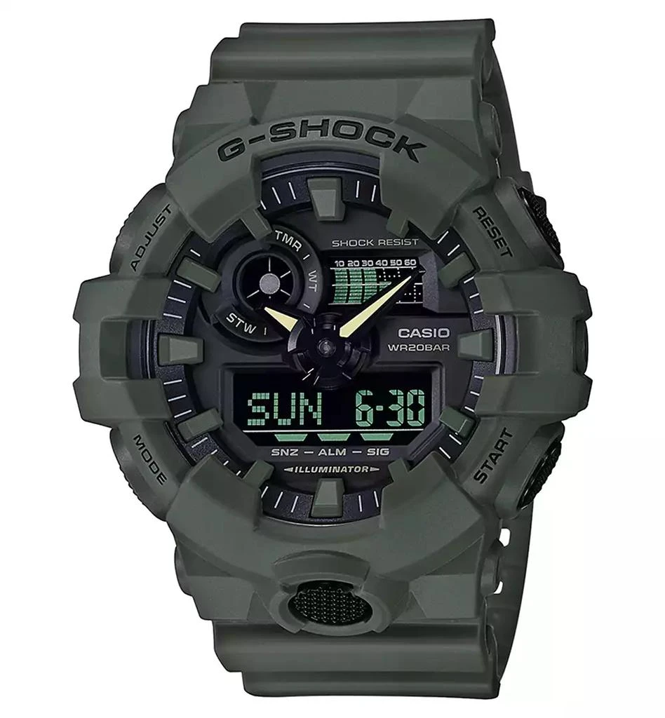 G-Shock Men's Analog-Digital Green Resin Strap Watch 1