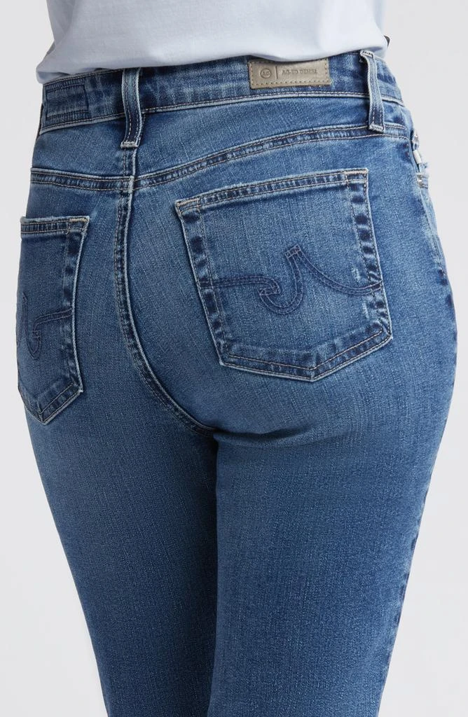 AG Mari Raw Hem High Waist Slim Straight Leg Jeans 4