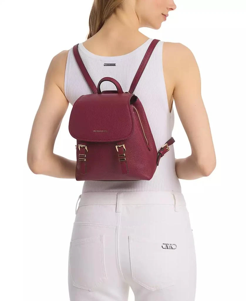 Michael Kors Quinn Leather Flap Backpack - Backpacks - Free  display picture 1