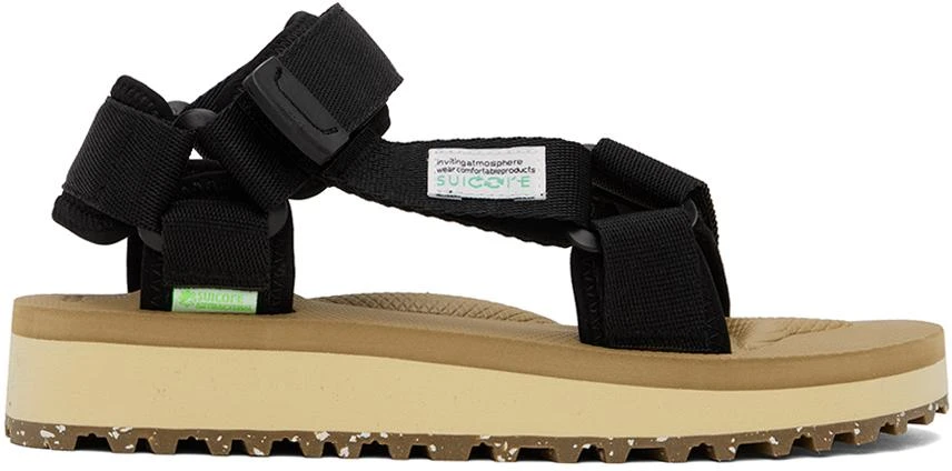 Suicoke Black & Beige DEPA-2Cab-ECO Sandals 1
