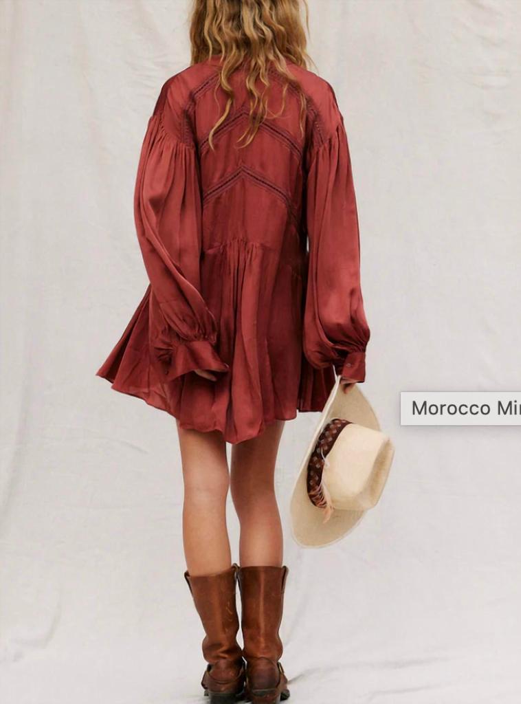 Jen's Pirate Booty Moroccan Mini Ress In Carnelian