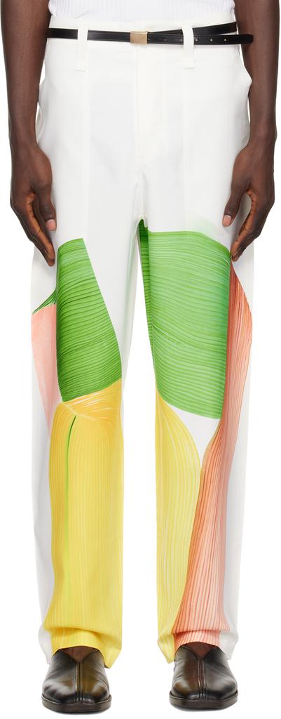 White Ronan Bouroullec Edition Drawing Press Trousers – On