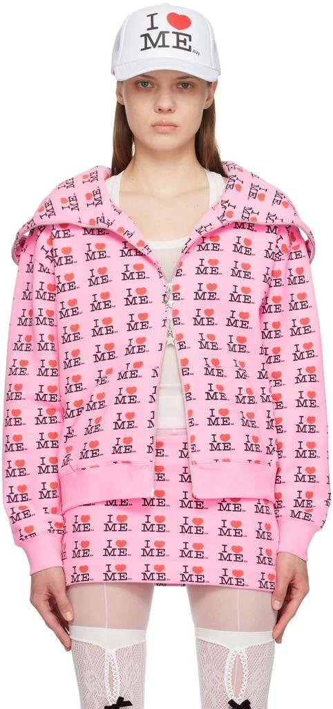Ashley Williams Pink 'I Heart Me' Hoodie 1