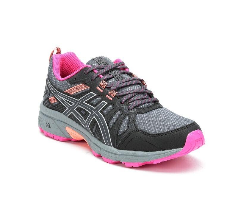Asics Gel-Venture 7 1012A477-021 Womens 7 Wide Gray Trail Running Shoes EEE4022