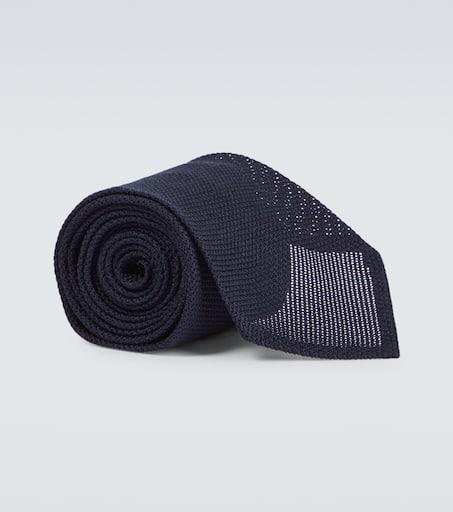 Thom Sweeney Silk grenadine tie