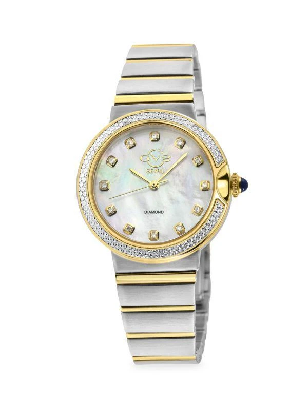 Sorrento 32MM Two Tone Stainless Steel, Mother of Pearl  display picture 3