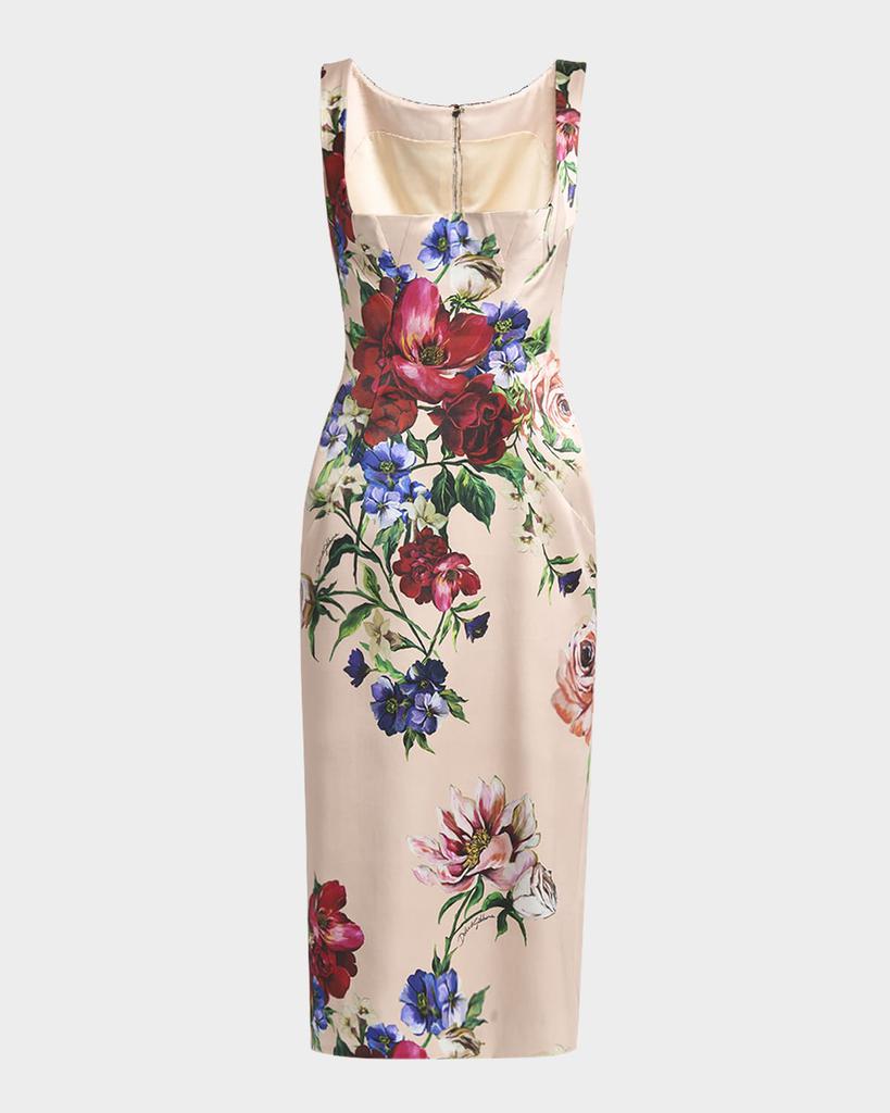 【Zimmermann】One-shoulder floral linen midi dress Zimmermann One-shoulder floral-print linen midi dress