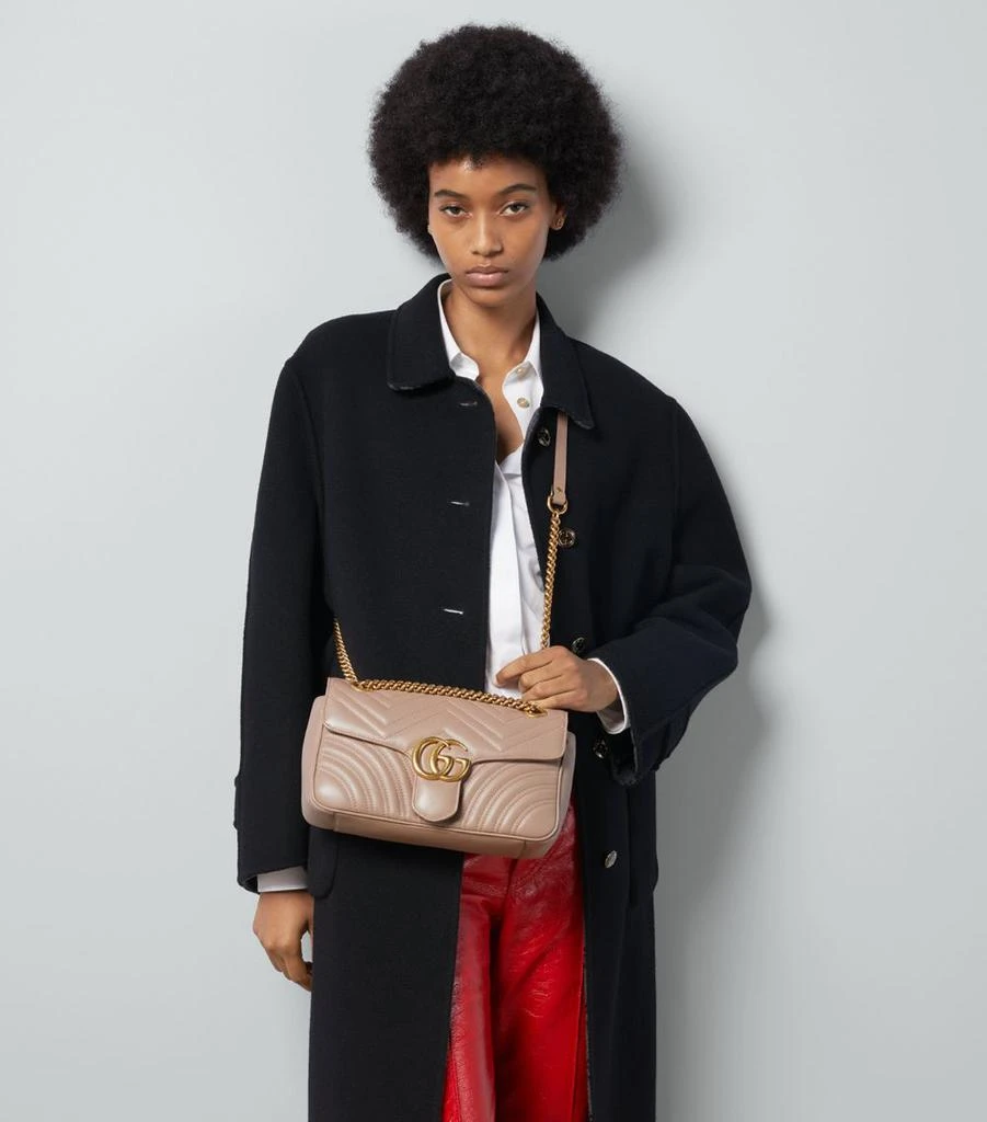 Gucci Small Leather Marmont Matelassé Cross-Body Bag 2