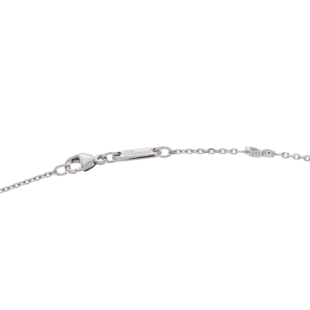 Chopard Happy Diamonds Good Luck Charms Eye Pendant Necklace 18K White Gold with Pave Diamonds and 1 Floating Diamond 3