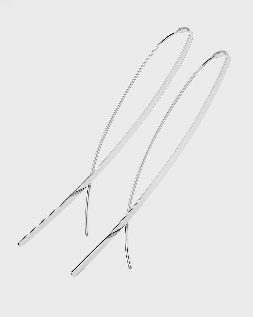 LANA 14k Elite Narrow Upside Down Hoop Earrings 3