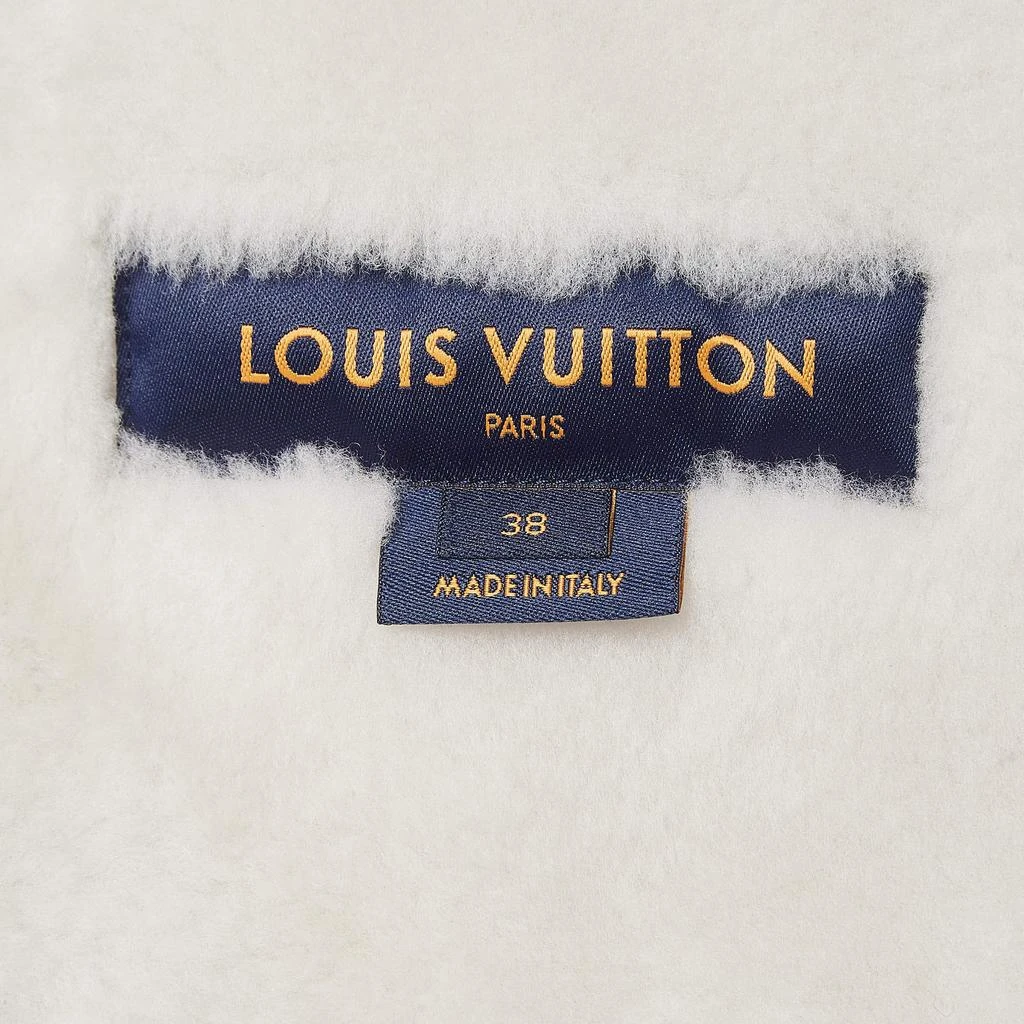 Louis Vuitton Louis Vuitton Black Shearling and Napa Leather Duffle Pea Coat M 4