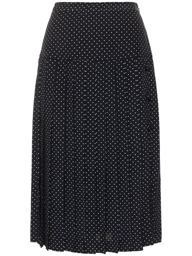 スカート theory polkadot silk skirt Midi Skirt With All-Over Polka-Dot