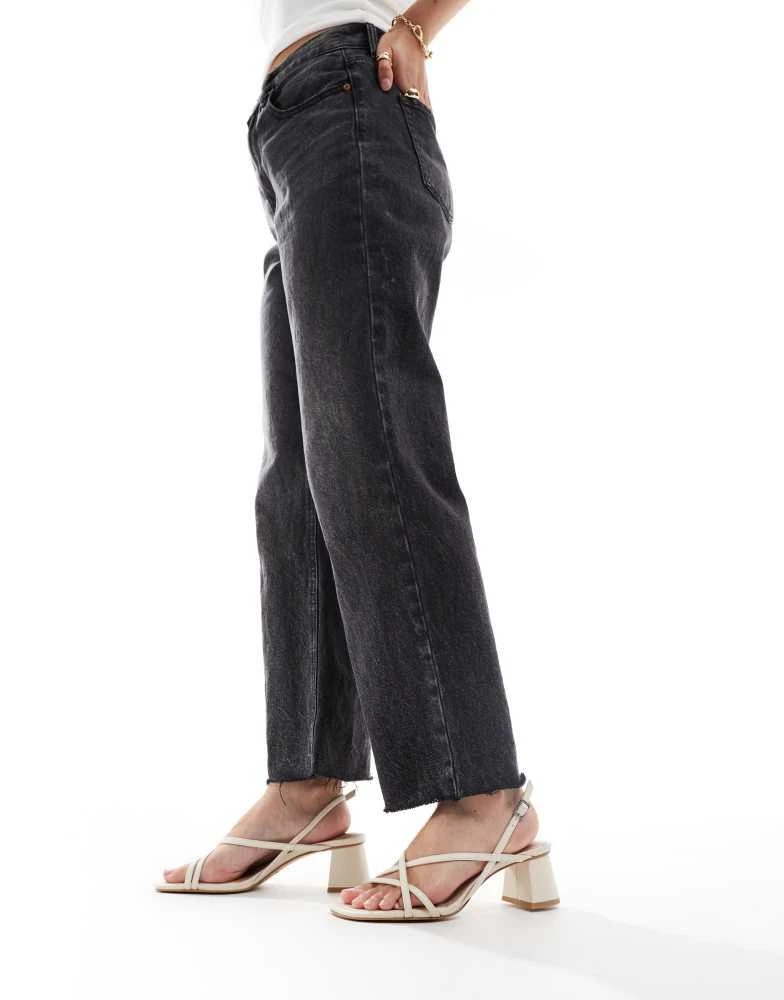 & Other Stories & Other Stories leather heeled strappy sandals in off-white 2