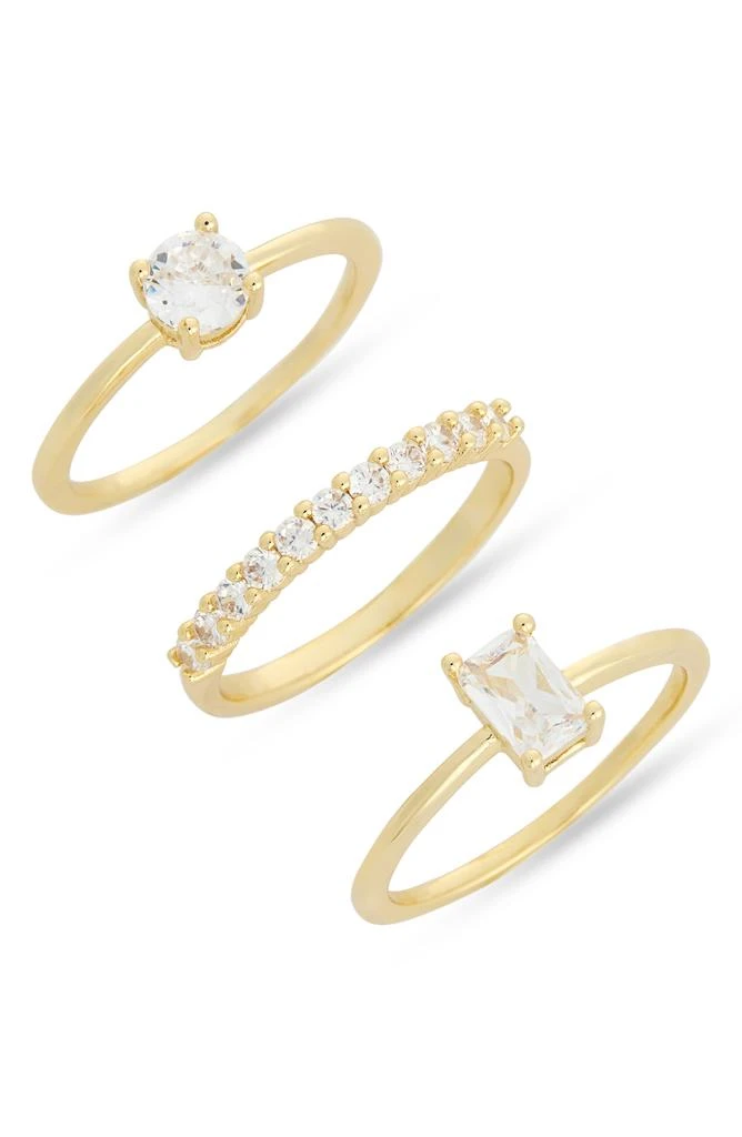 Nordstrom Set of 3 Cubic Zirconia Stackable Rings