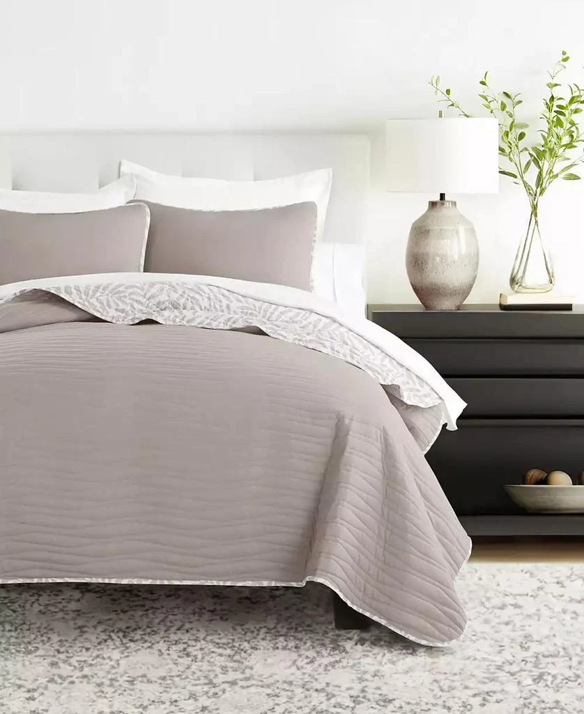 IENJOY HOME Tossed Ferns Reversible 3-Pc. Quilt Set 3
