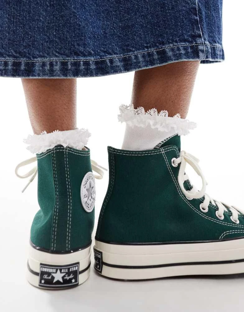 Converse Converse Chuck 70 Hi trainers in dark green 4