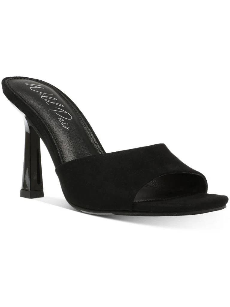 Wild Pair Luuna Womens Microsuede Slip-On Slide Sandals 1
