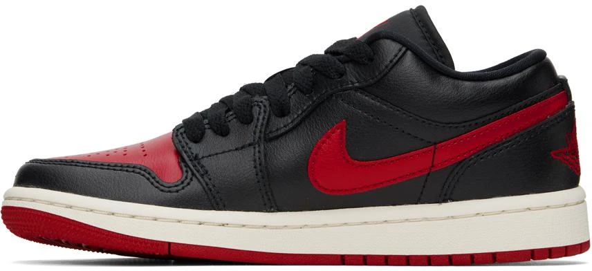 Jordan Black & Red Air Jordan 1 Low Sneakers 3