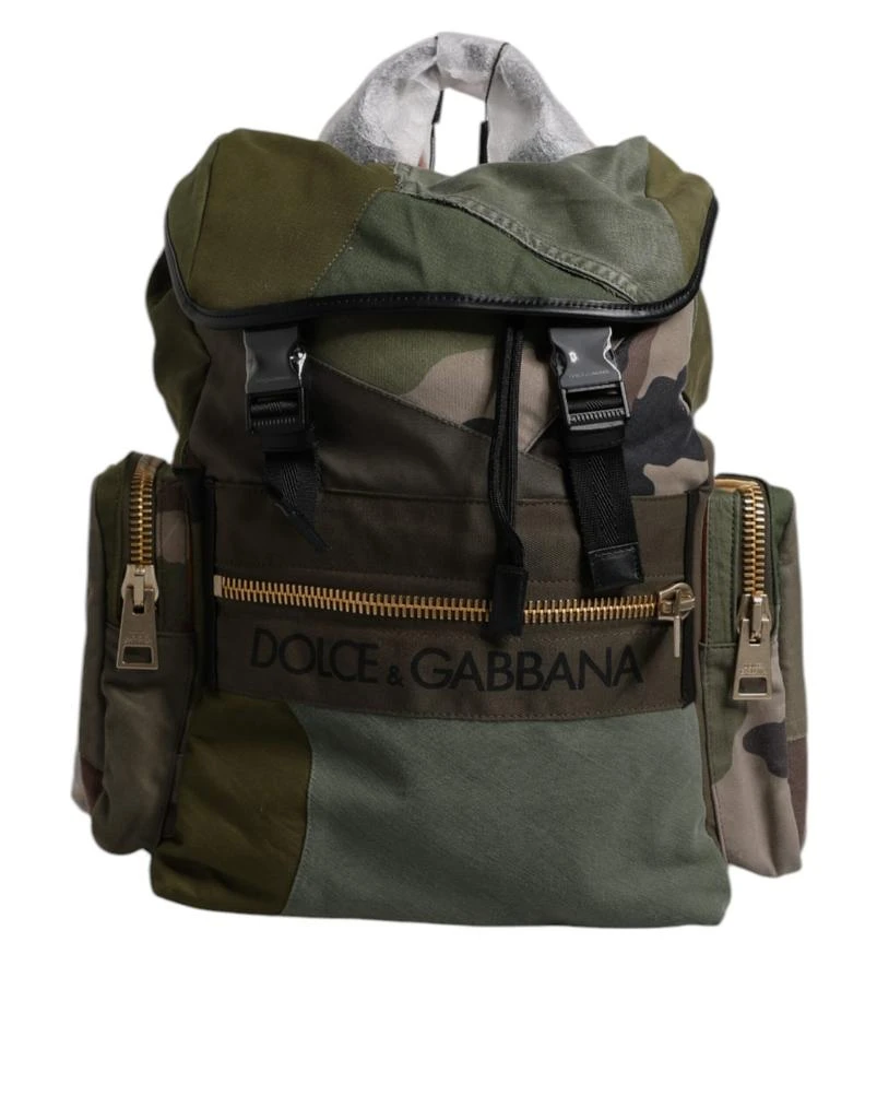 Dolce 
Gabbana Military Patchwork Travel Backpack Men
s Bag