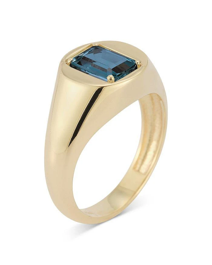 Alberto Amati 14K Yellow Gold Stone Signet Ring Collection 3