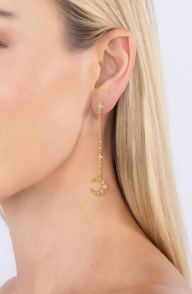 EYE CANDY LOS ANGELES Laika Crescent Moon Drop Earrings 2
