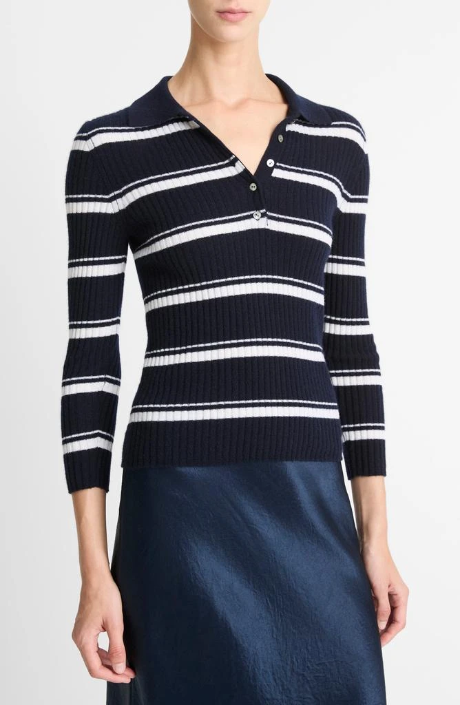 Vince Stripe Cashmere & Silk Top 1