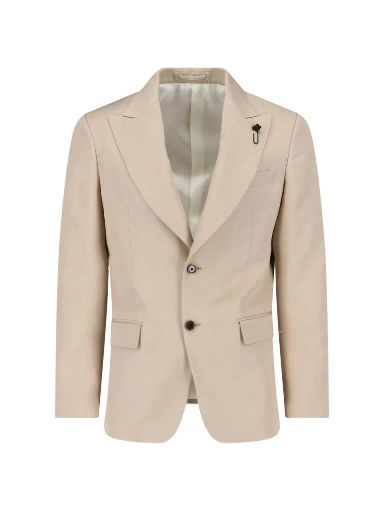 LARDINI Single-Breasted Blazer – Beige