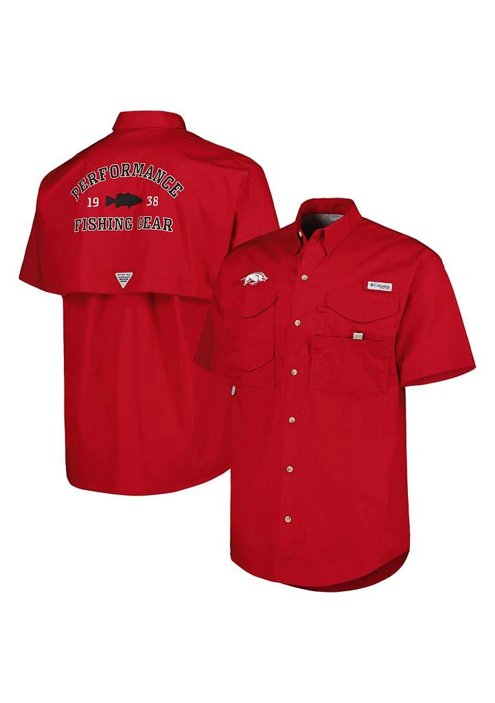 Columbia NCAA Arkansas Razorbacks Bonehead Button-Up Shirt