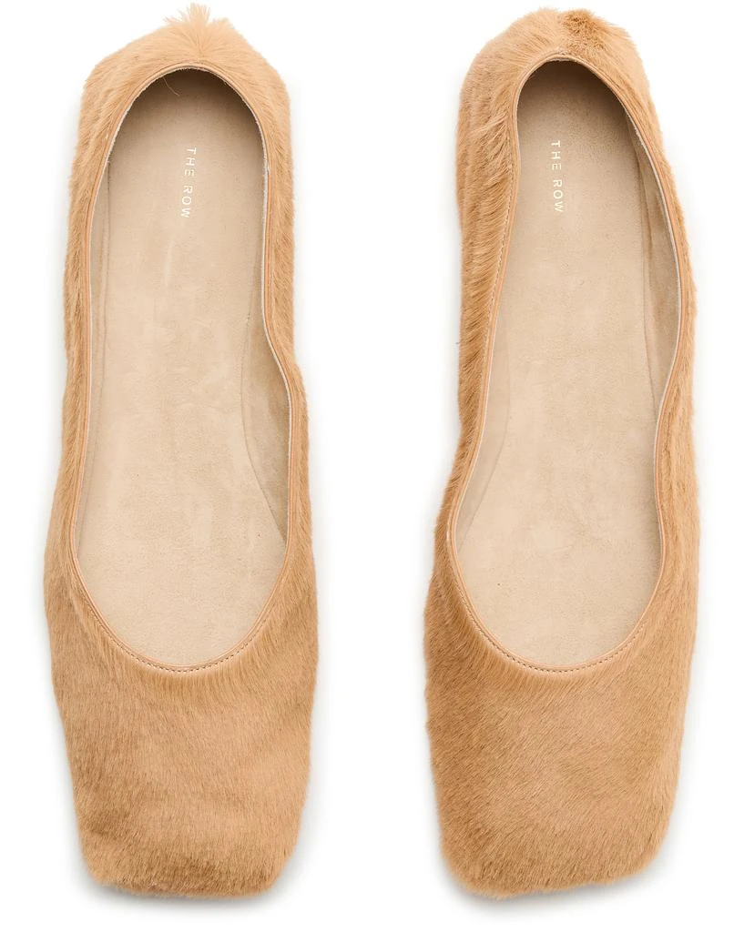 The Row Square ballet flat in pony 5