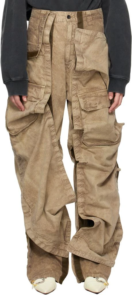 Y/Project Khaki Velcro Cargo Pants 1