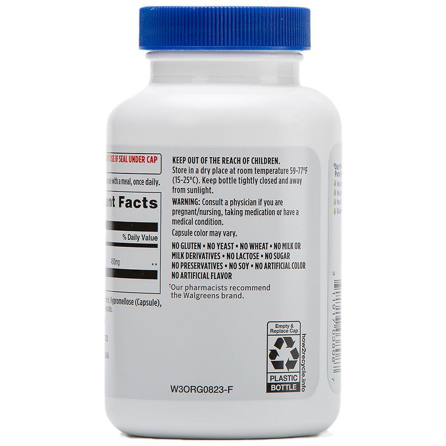 Walgreens Free & Pure Cascara Sagrada Supplement 450 mg Capsules for Digestive Health (100 days)