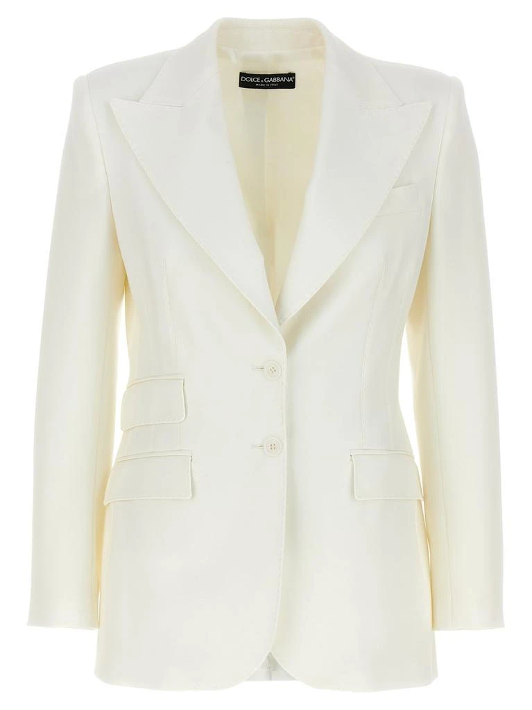 Dolce
Gabbana Dolce
Gabbana Single-Breasted Turlington Blazer from Cettire