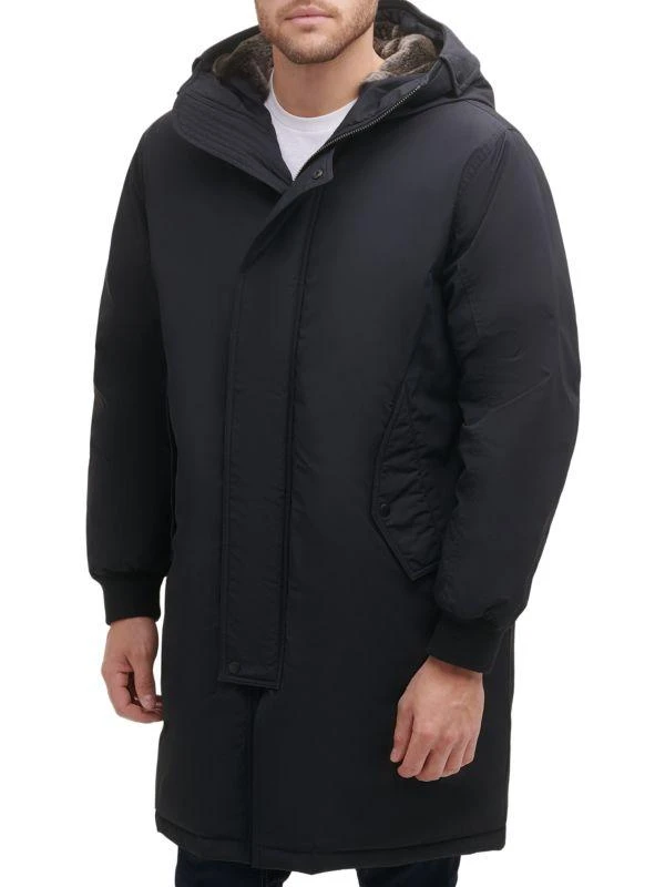 Cole Haan Heavy Tech Faux-Fur Hooded Parka 2