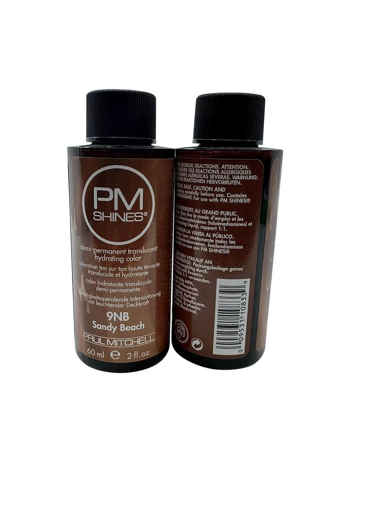 Paul Mitchell PM Shines Demi Permanent Color 9B Sandy Beach 2 OZ Set of 2 3