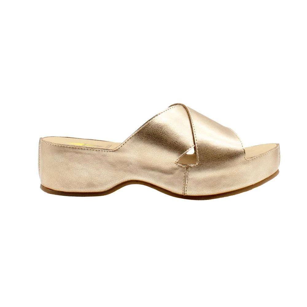 VOLATILE Edith Metallic Slide Sandals 1