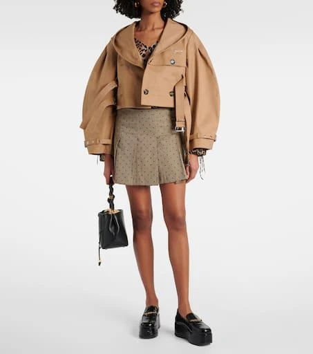 Ganni Double-breasted cotton jacket 2