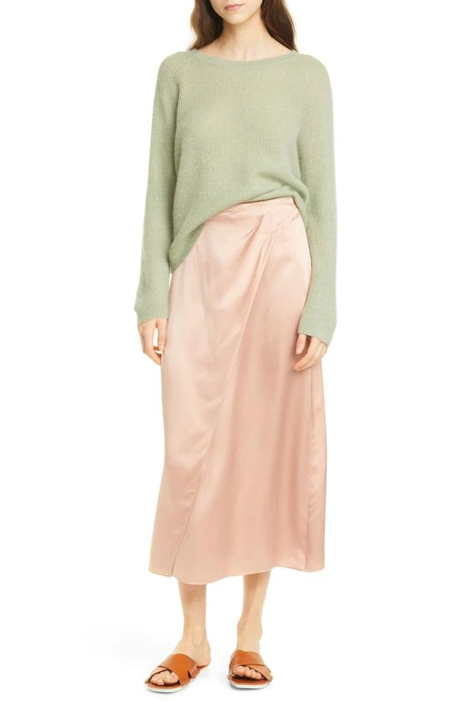 Vince Side Pleat Faux Wrap Skirt 7