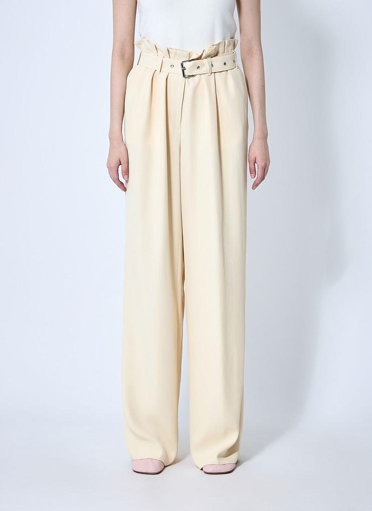 パンツ Dries Van Noten Belted Wide-Leg Trousers Dries Van Noten Belted Wide-Leg Trousers – On Sale Now with Up to